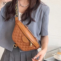 casual waist bags for women brand design leather chest bag classic zipper chest purse female chest bag ladys fanny pack