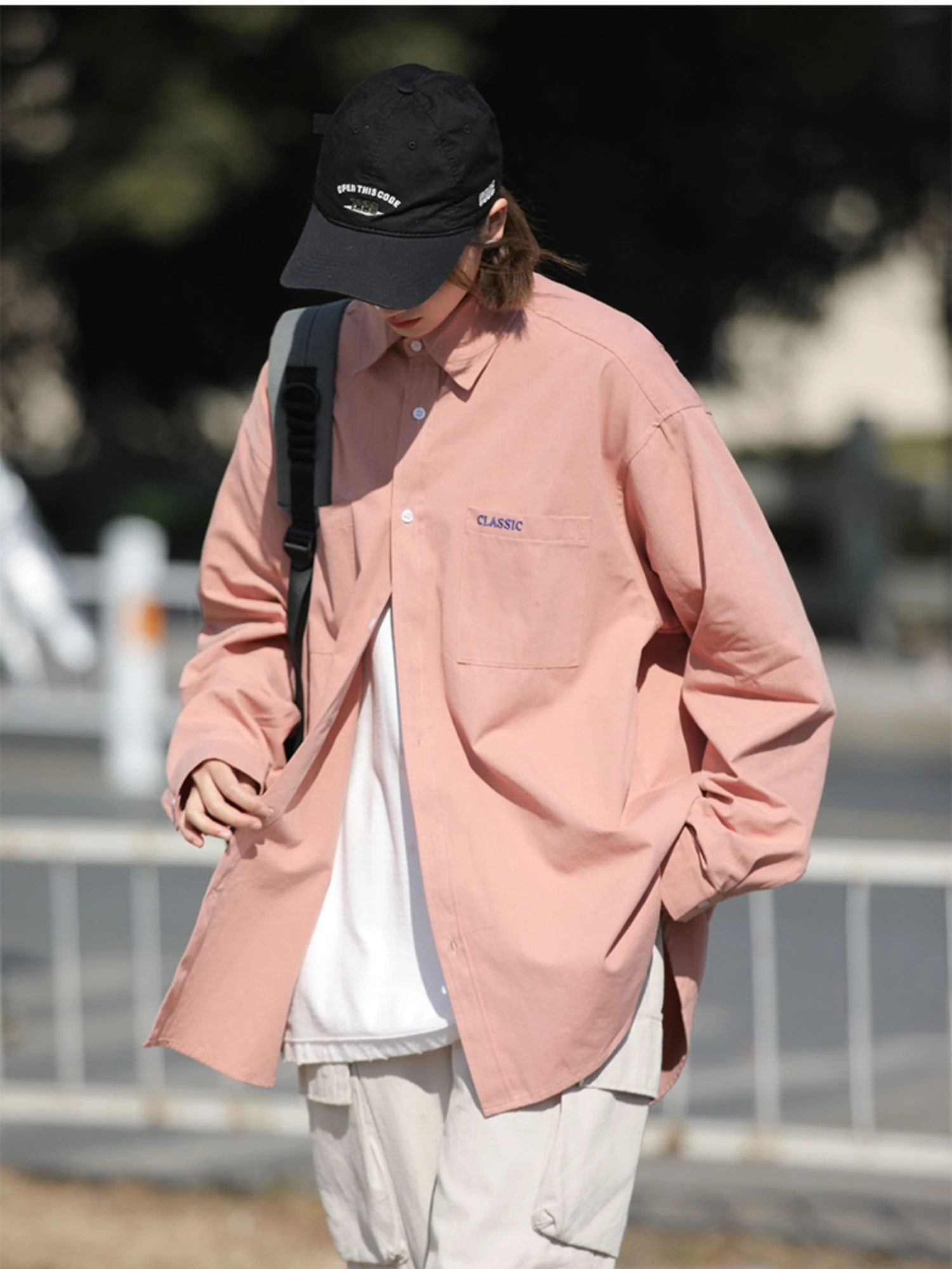 Senma's Minette белая рубашка из чистого хлопка с длинными рукавами мужская и женская