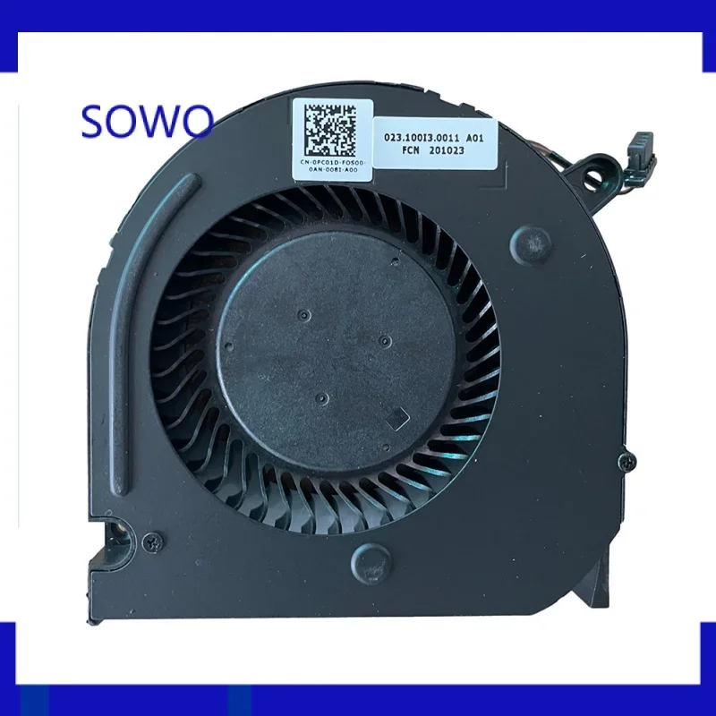 Новый охлаждающий вентилятор для ноутбука процессора и графического DELL G5 15 5500 5505