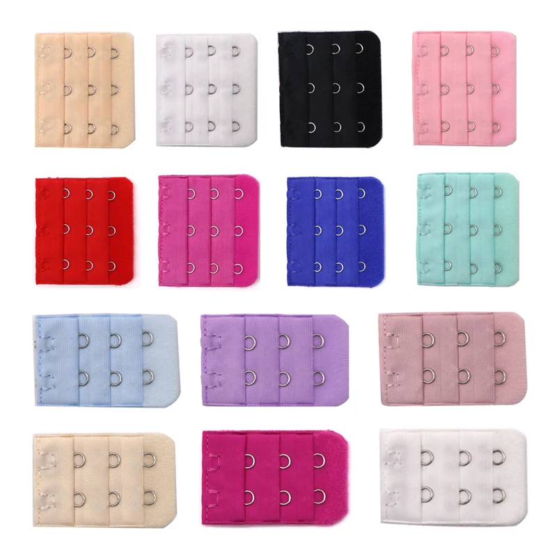 5pcs Elastic Bra Extender Clip Clasp Buckle Adjustable Back Belt Buckle Ladies Women Underwear Accessories Soft Bra Extension