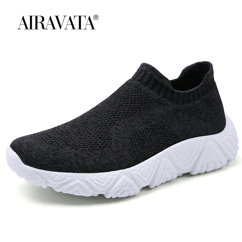 Men Loafers Flat Walking Shoes Slip on Casual Trendy Sneakers Outdoor Knitted Athleticsock Shoes Zapatos Deportivos