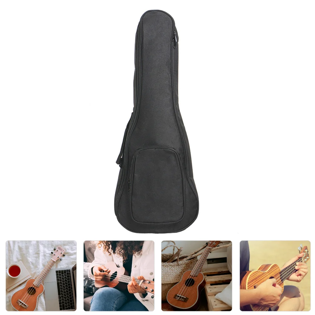 

Ukulele Guitar Case Acoustic Gig Cover Black Tenor Gigbag 26Inch Shoulder Portable Carry Canvas Storage Acoustics Banjo Tote