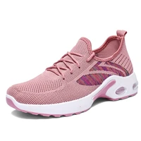 womens shoes 2022 spring and summer flying woven mesh comfortable soft bottom running shoes breathable sports shoes women