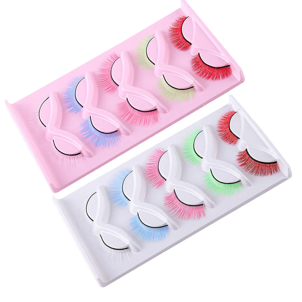 

Colored False Eyelashes Makeup Accessories Fake Natural Women Supplies Individual