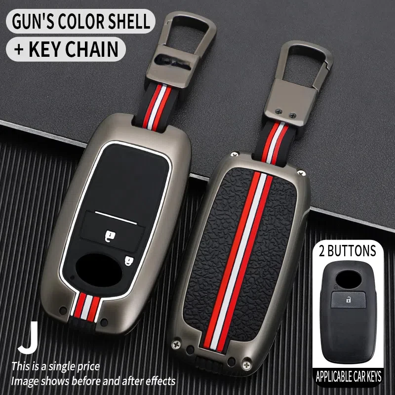 

2 3 4 5 бутылок, металлический чехол для автомобильного ключа, чехол для Toyota Perodua Raize Rocky Sparky Malaysia, аксессуары для автомобильных ключей