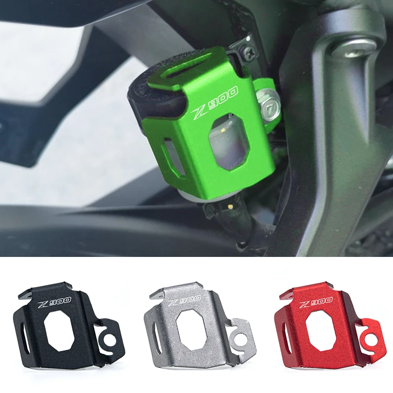 

Z900 Motorcycle Rear Brake Fuel Tank Oil Cup Cover Protector Case CNC Aluminum Accessories for Kawasaki Z900 2017-2019 2020 2021