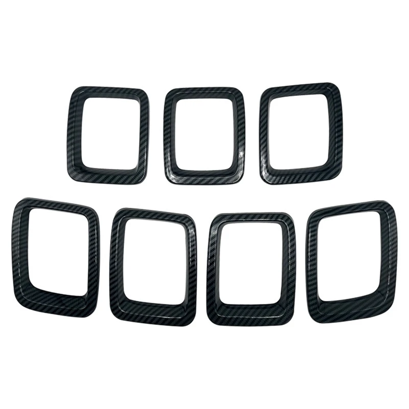 

Передняя решетка для автомобиля, вставки, кольца, обшивки, отделка для Jeep Compass MP 2017 2018 2019