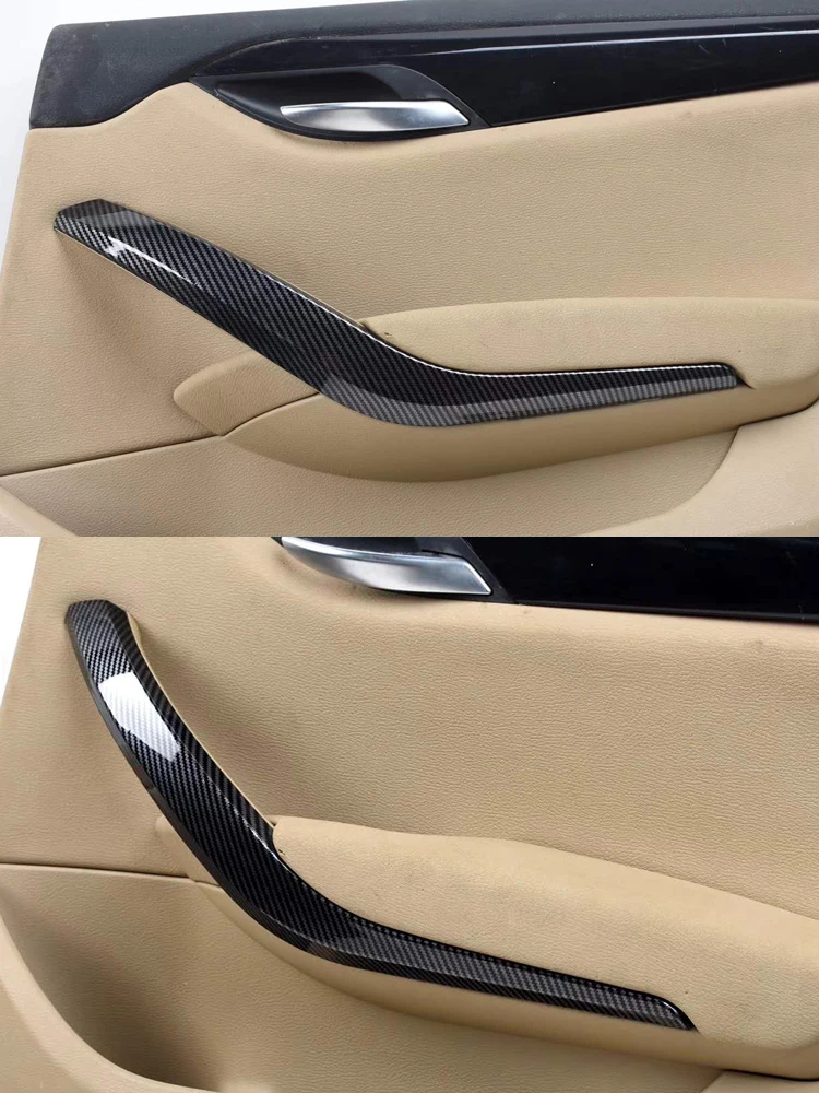 Модернизированная Крышка для внутренней ручки автомобиля из углеродного