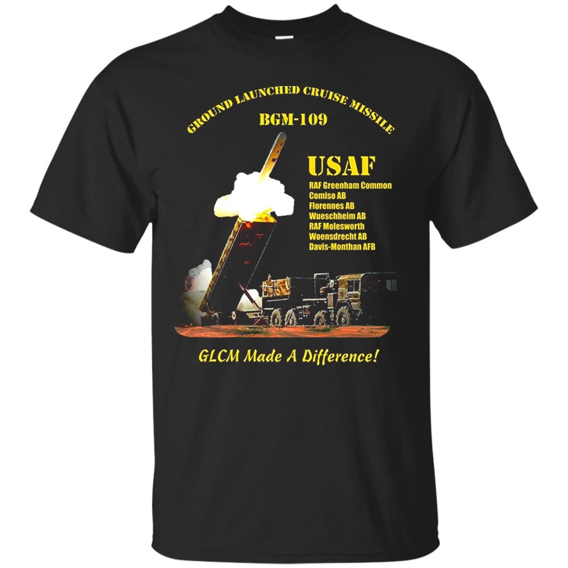 

Ground Launched BGM-109 Cruise Missile T-Shirt. Premium Cotton Short Sleeve O-Neck Mens T Shirt New S-3XL