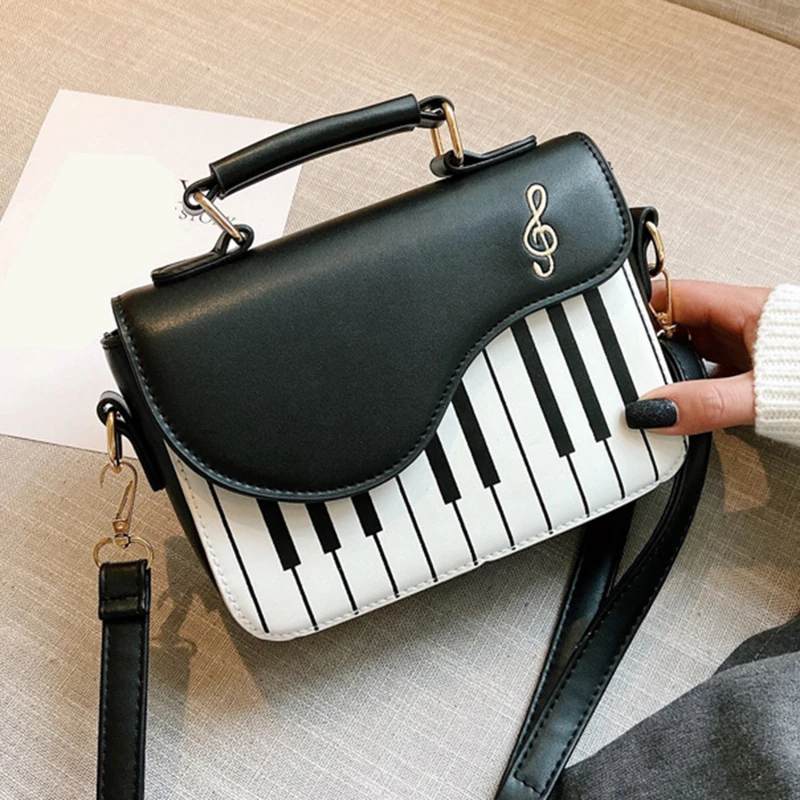 

Korean Piano Design Women Shoulder Bags PU Leather Messenger Bag Handbag Fashion Corssbody Bag Pocket Coin purse Package