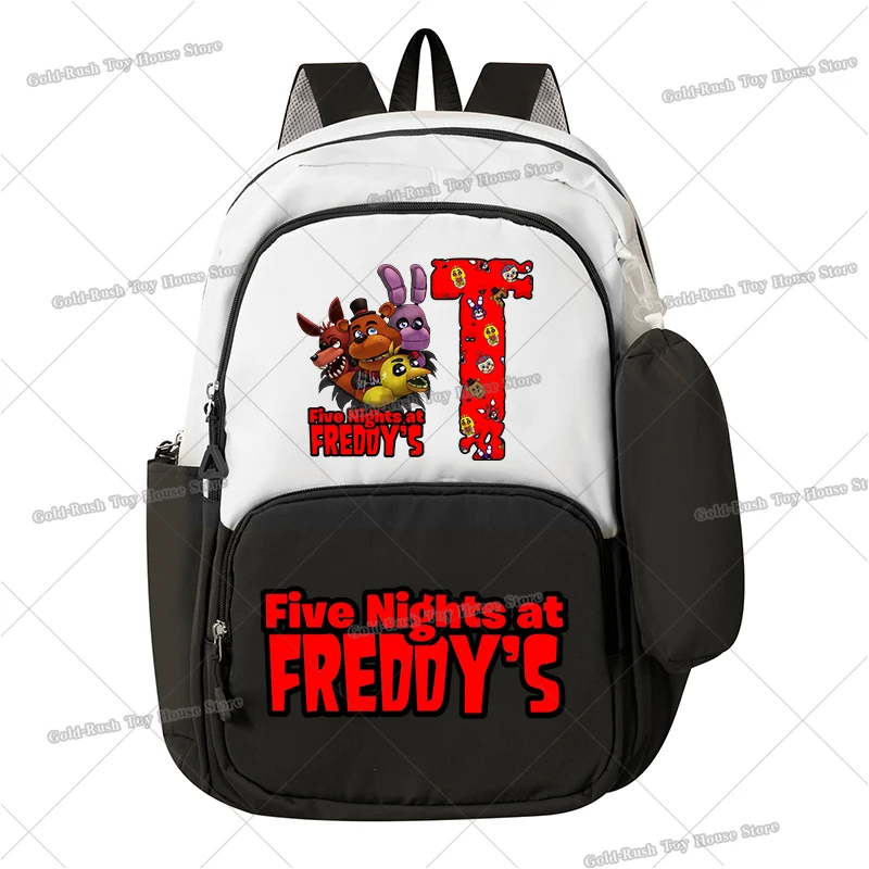 Фото Рюкзак Five Night's At Freddy с пеналом, рюкзак с надписью A-Z, аниме-игра, школьный рюкзак большой вместимости, студенческий рюкзак для мальчиков №3