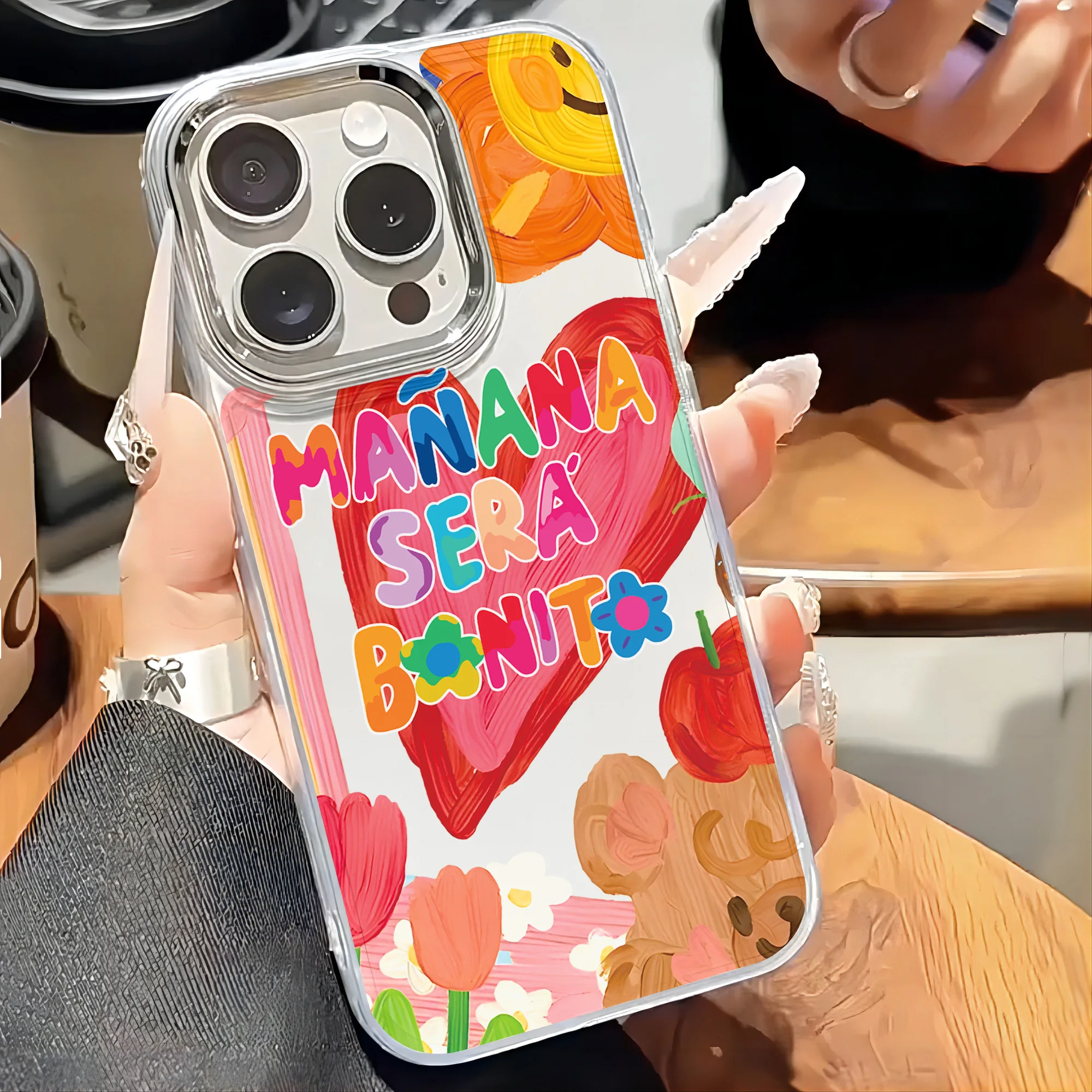 Фото Забавный популярный чехол для телефона Singer K-Karol G для iPhone 17 16e 16 15 14 13 12 11 Mini Pro Max X XR XSMAX 8 7 Air Plus, прозрачный чехол №2