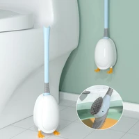 Multifunction Toilet Brush Duck Brush Set for Bathroom Silicone Floor Clean Tool Long Handle Toilet Cleanning Brush Cleaner