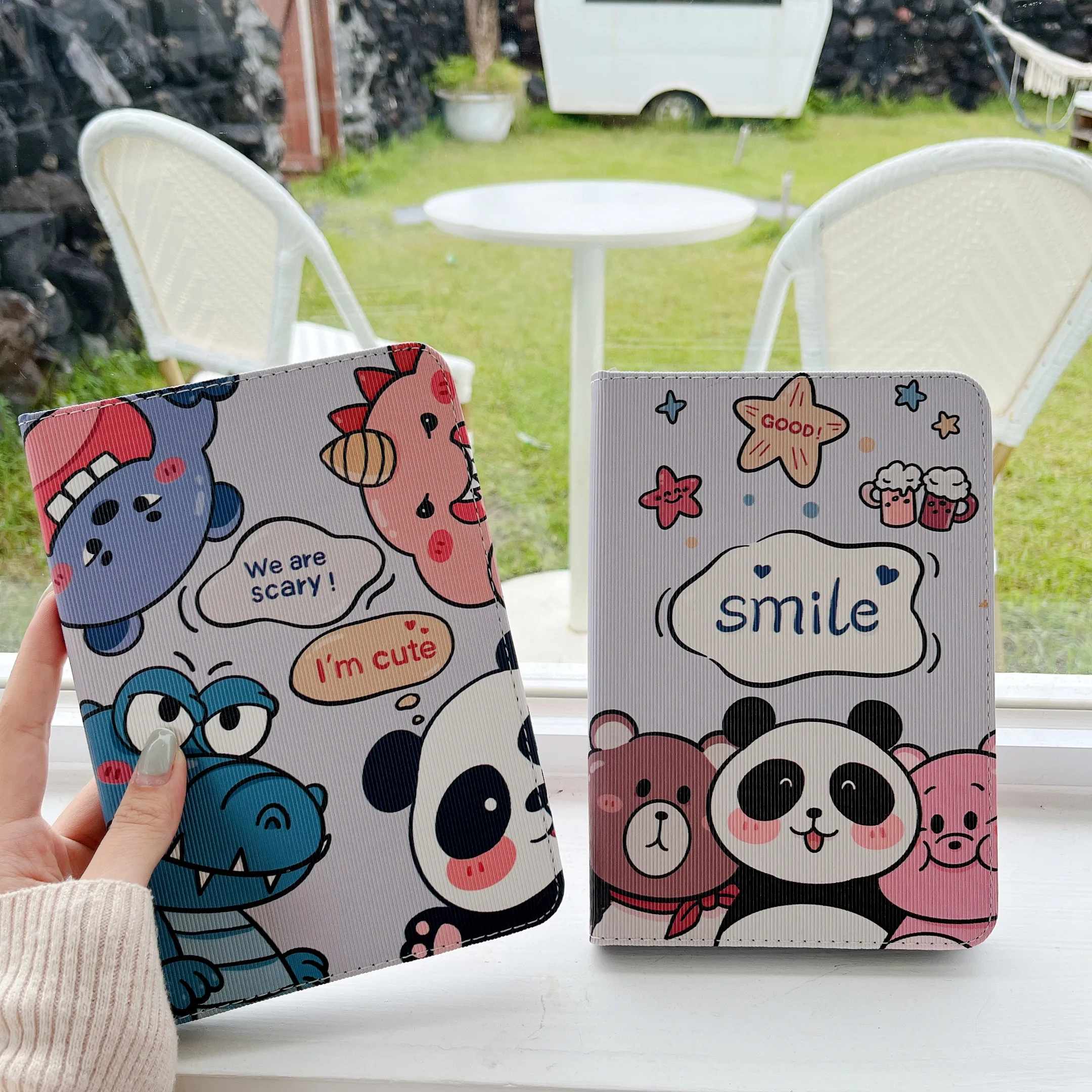 

Cute panda crocodile Tablet for iPad Air 5 4 iPad Pro 2021 Cover iPad 10.5 iPad 7 8 9 Th iPad Mini 6 5 4 3 2 iPad 10th 2022