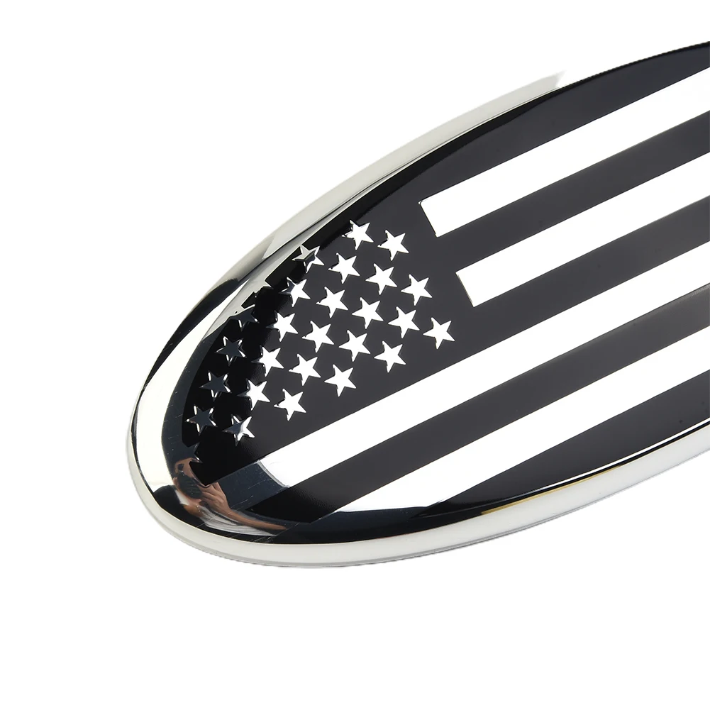

Logo Car Logo Front Marker Sharp Edge Word Logo On The Back Of Seat 9inch/silver Flag Bottom Of Front Car Logo Durable