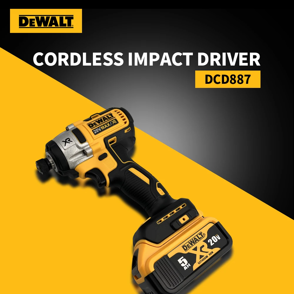 Dewalt DCD887 Аккумуляторная ударная дрель Электрическая с литий-ионным аккумулятором