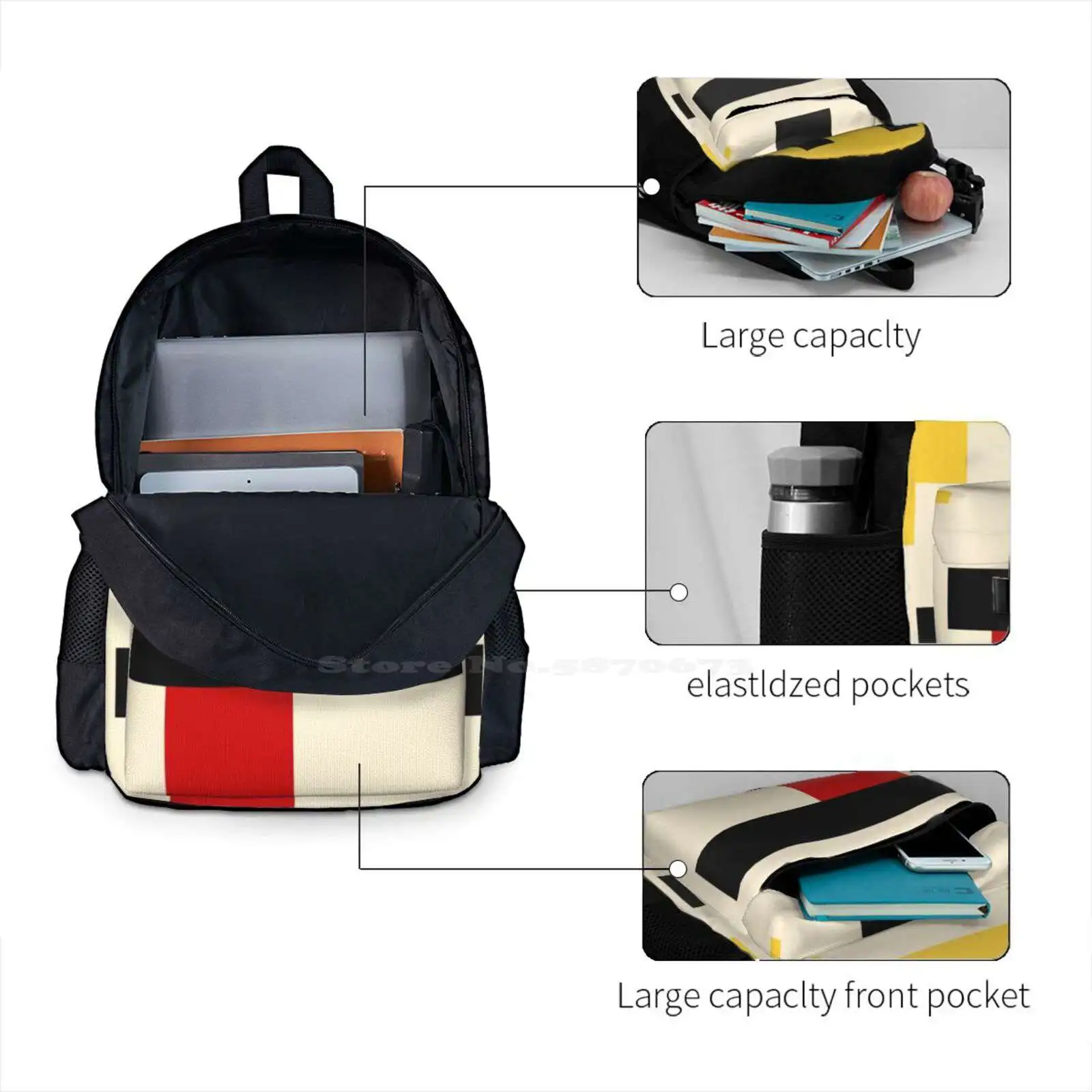 Горячая Распродажа школьный рюкзак Mr. Oizo-Flat Эрик минималистичный желтый модные