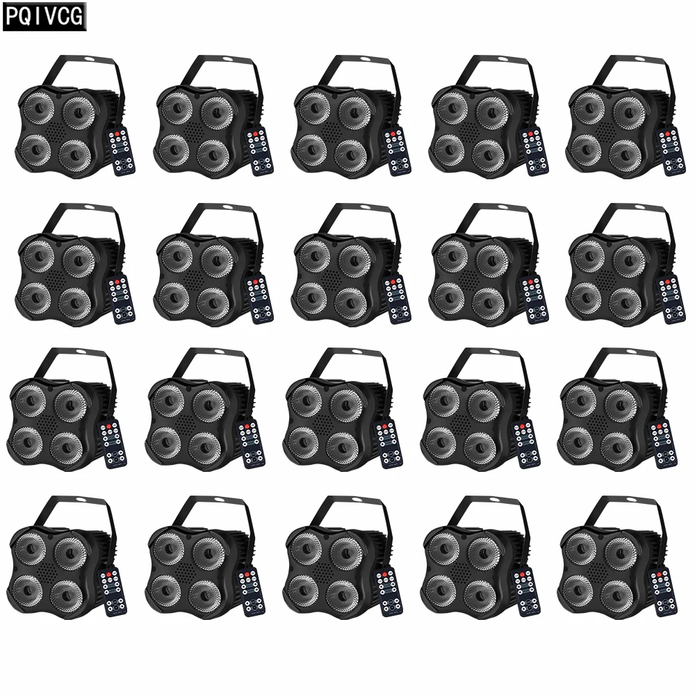

20 PCS Remote Led Light 4x12w RGBW 4in1 Full Color Mini Dyed Light Stage Par Light mini Wall Washer