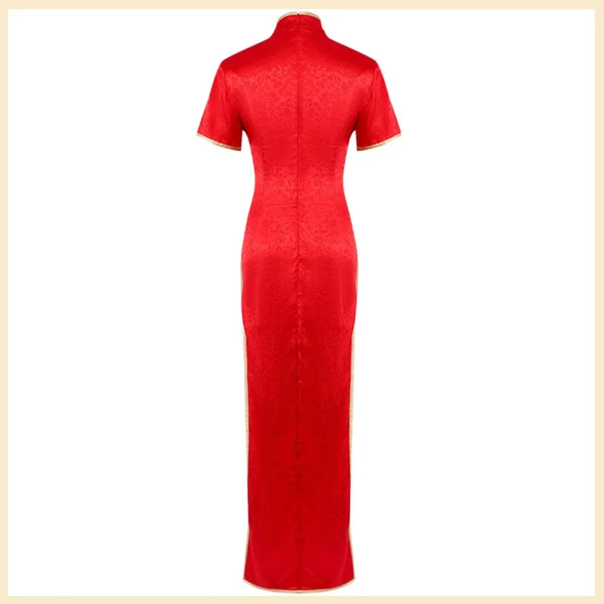 Костюм для косплея человека из аниме бензопила красный Чонсам в китайском стиле