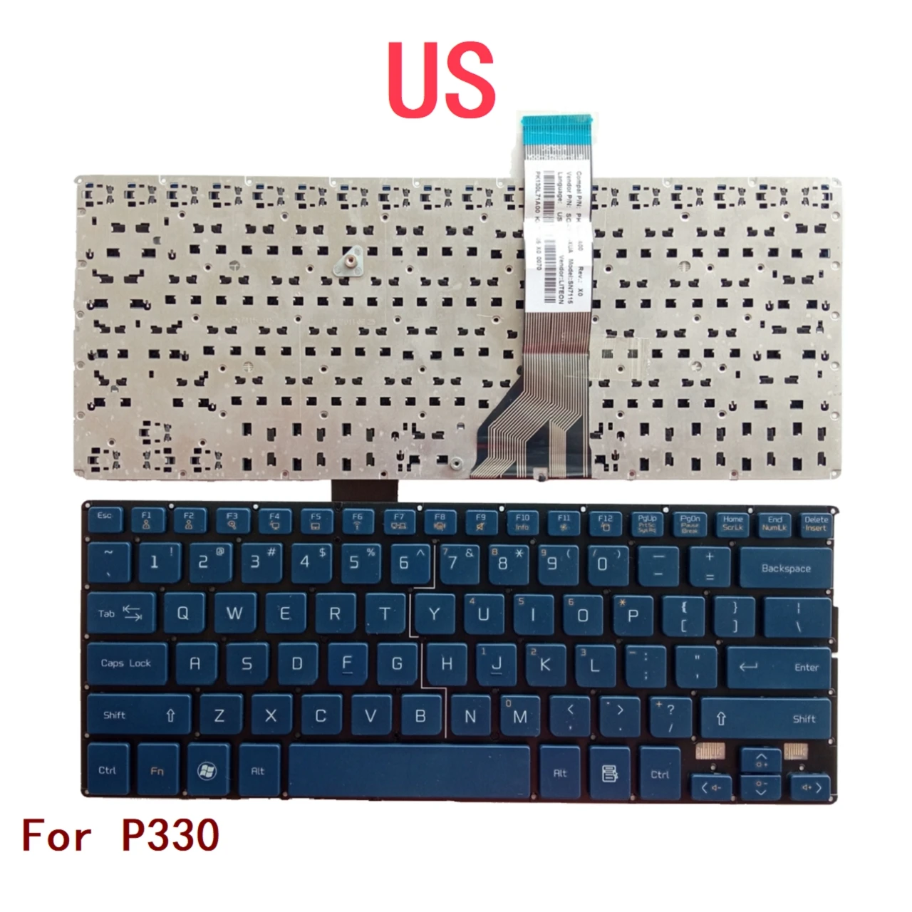 Новая сменная клавиатура US для ноутбука LG P330