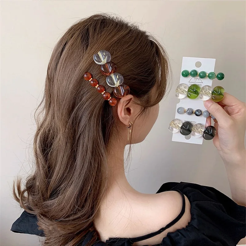 

French Romantic Girl Retro Hairpin Hairpin Bangs Clip Side Clip Back Head Clip Clips Fashion Hair Accessorie Hairpin Barrettes