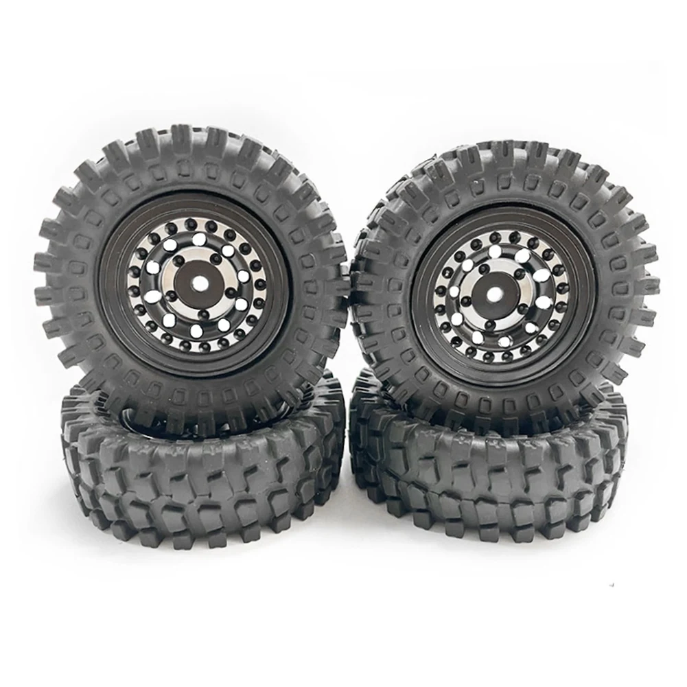 

60Mm 368G 1.3Inch Beadlock Wheel Tire with Brass Ring for 1/24 RC Crawler Car Axial SCX24 FMS FCX24 Enduro24 Upgrades,1