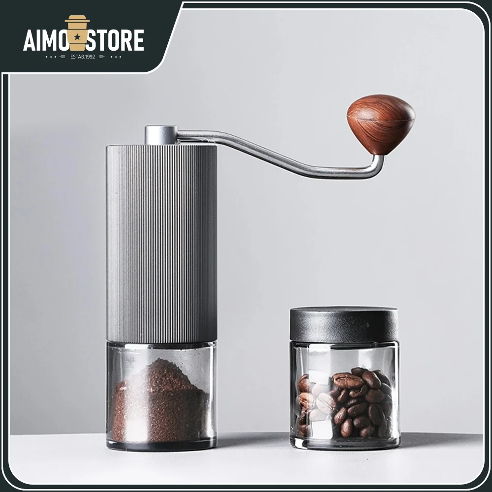 

[top] Manual Coffee Grinder Stainless Steel Burr S02 Portable Mini Professional Hand Grinder Kitchen Home Propeller Grinder