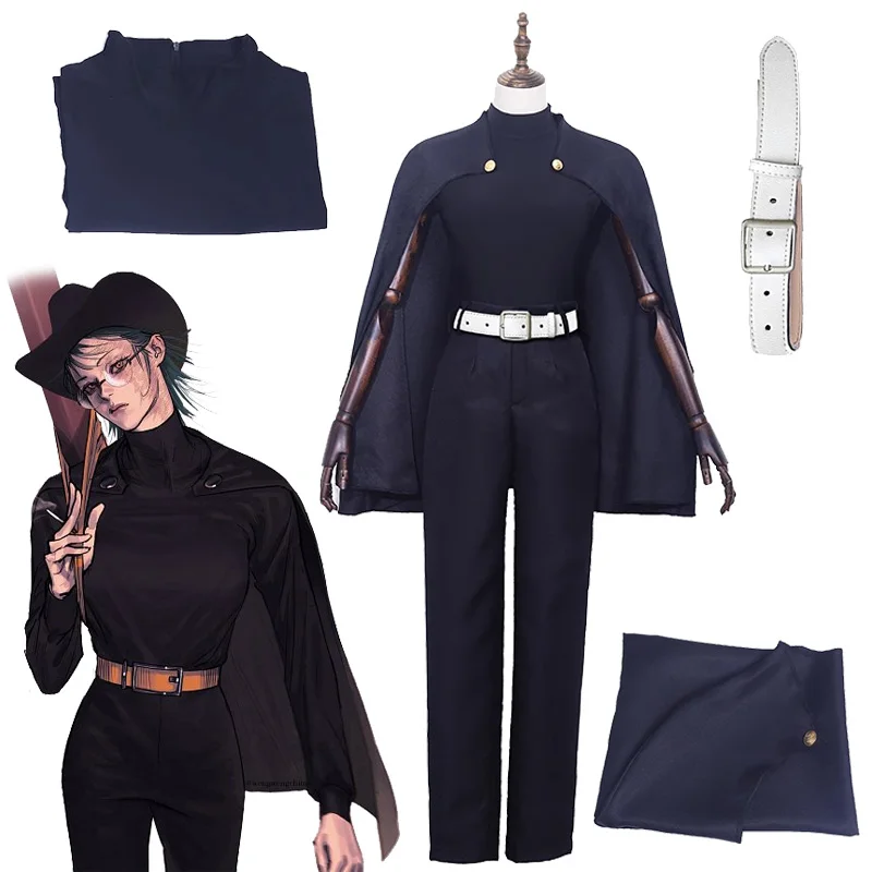 

Аниме Zenin Maki Косплей ююютсу кайсен косплей костюм униформа плащ брюки ПОЛНЫЙ КОМПЛЕКТ Хэллоуин карнавальные костюмы для женщин