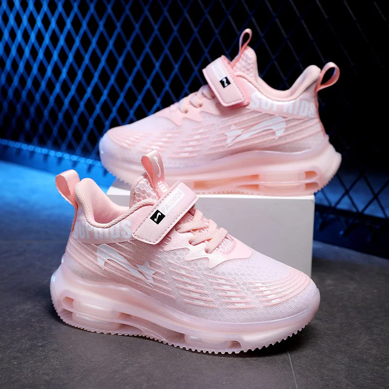 

High Quality Kids Sneakers Sport Shoes Lightweight Running Shoes Boys Girls Sneakers Tenis Breathable Non-slip Children Shoes