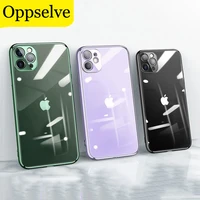square plating soft case for iphone 13 pro 11pro max 12 clear cover for iphone x xs xr 8 7 6 6s plus transparent tpu back cover
