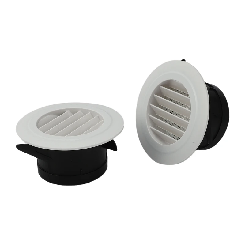 

6 Pieces 4 Inch Air Vent Louver, Air Grill Cover With Built-In A Fly Screen For Bathroom Office Home