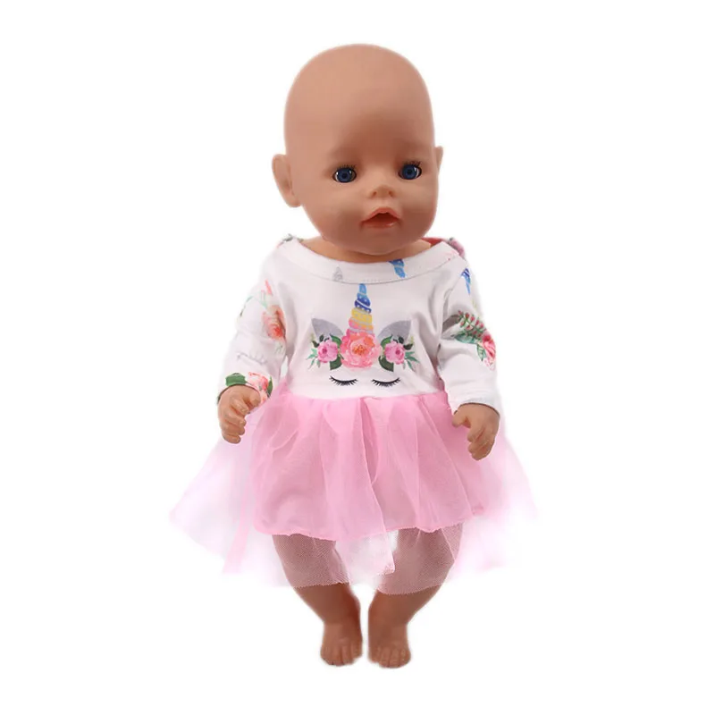 Одежда для куклы 18 розовых серий 18-дюймовых американских и 43 см новорожденных
