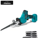 Беспроводная сабельная пила 18 в 3000 об.мин. с регулируемой скоростью, электрическая пила для резки металла и дерева, для аккумулятора Makita