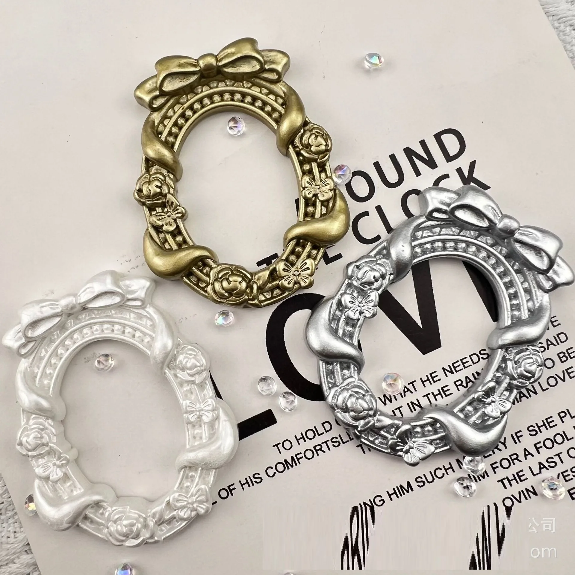 10 шт. новая овальная ретро фоторамка в стиле барокко аксессуары из смолы сделай