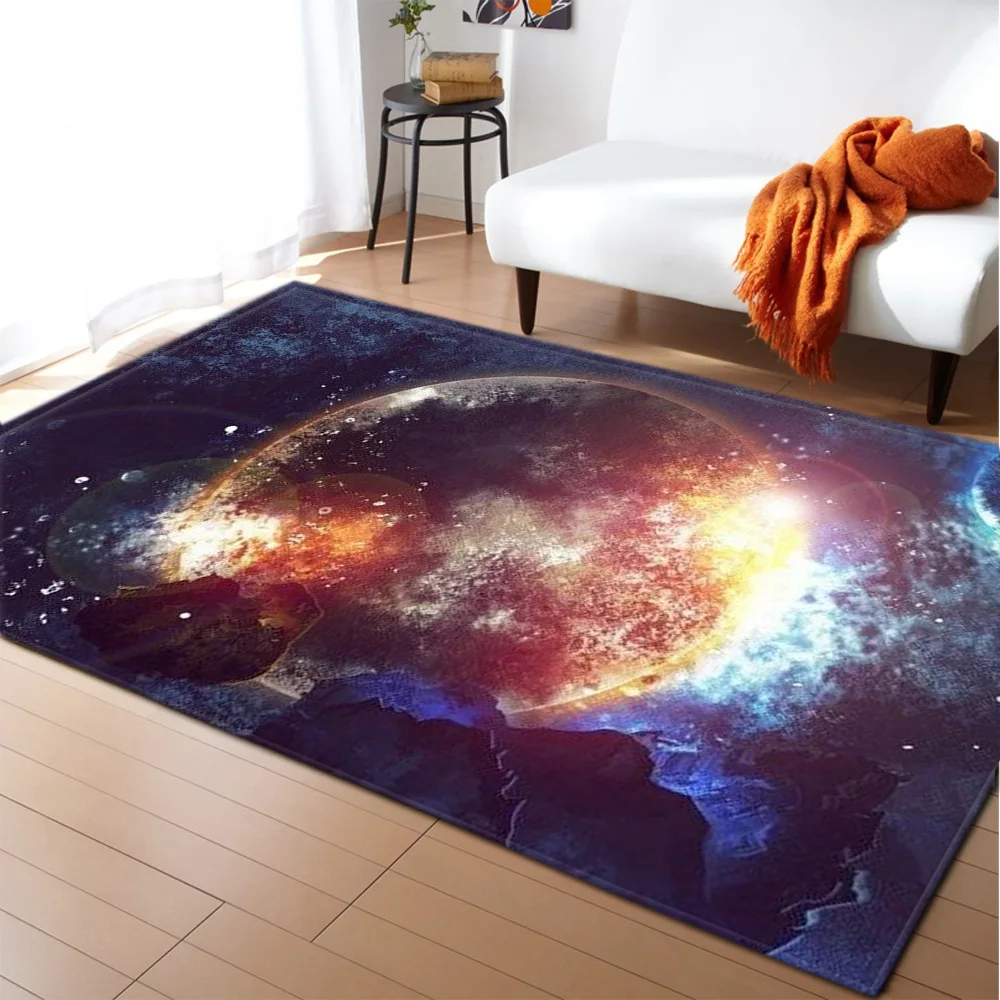 

Ковры 3D Galaxy Space Universe для гостиной, кухни, входной двери, противоскользящие вихревые коврики для ванной, прихожей, напольный коврик