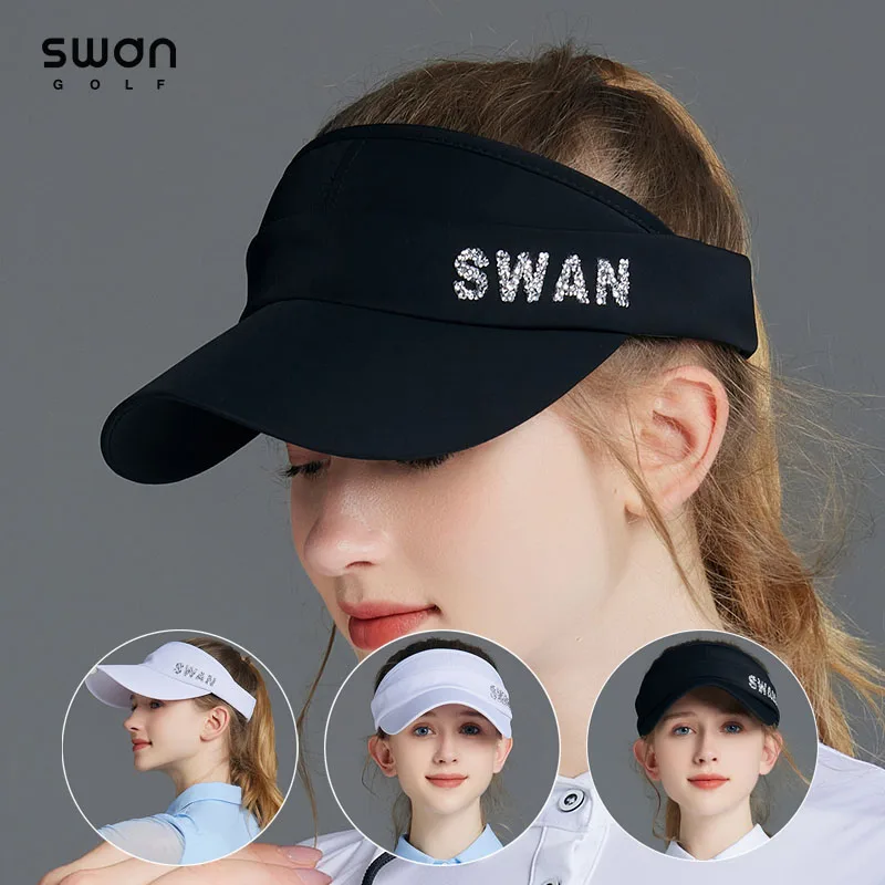 

SG Korean Female Outdoor Sun Protected Golf Headwear Breathable Adjustable Golf Caps Ladies UV-proof Breathable Sports Hats