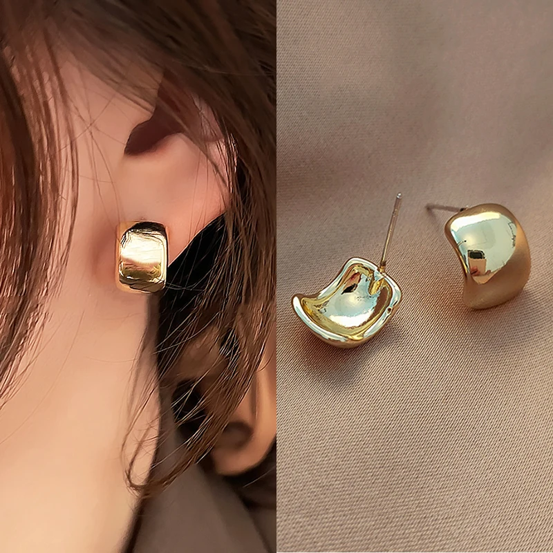 

Trendy Korean Long Earrings For Women Pearl Geometry Elegant Female Dangle Drop Earrings 2023 New Fashion Jewelry Accessories