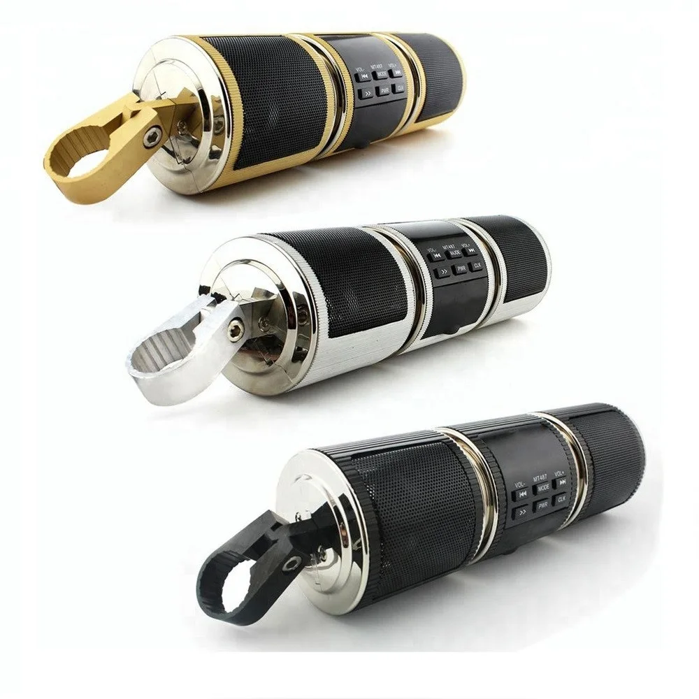 Sound box Motorcycle Speaker Bluetooth V2.1+ EDR Audio Water-resistant Motorbike Stereo Moto FM Radio AUX USB TF MP3 | Электроника