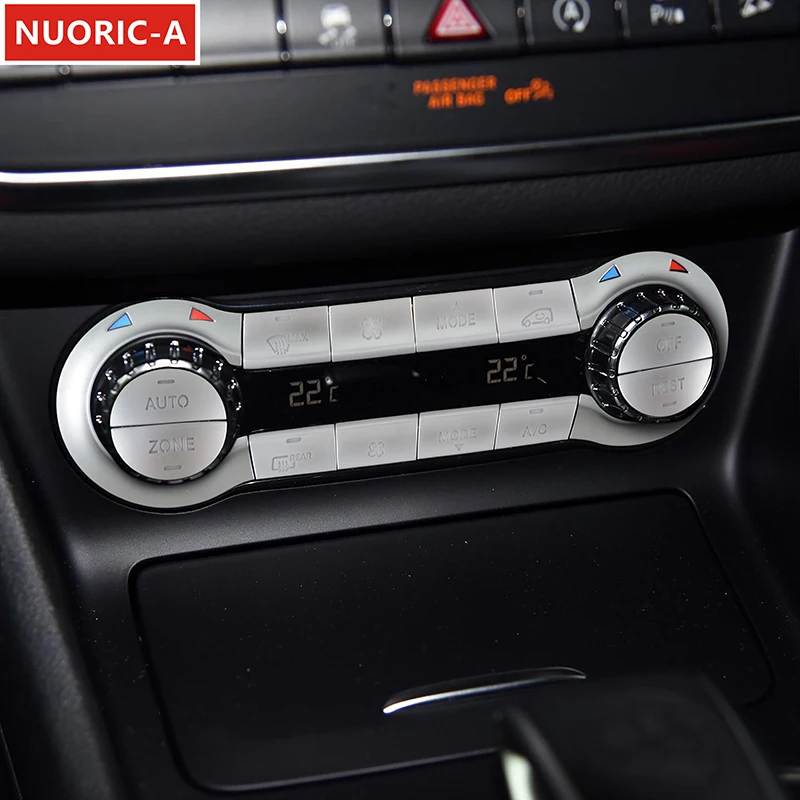 

Car Styling Central Control Air Conditioning Button Decoration Cover For Mercedes Benz CLA C117 GLA X156 A Class W176 2013-2018