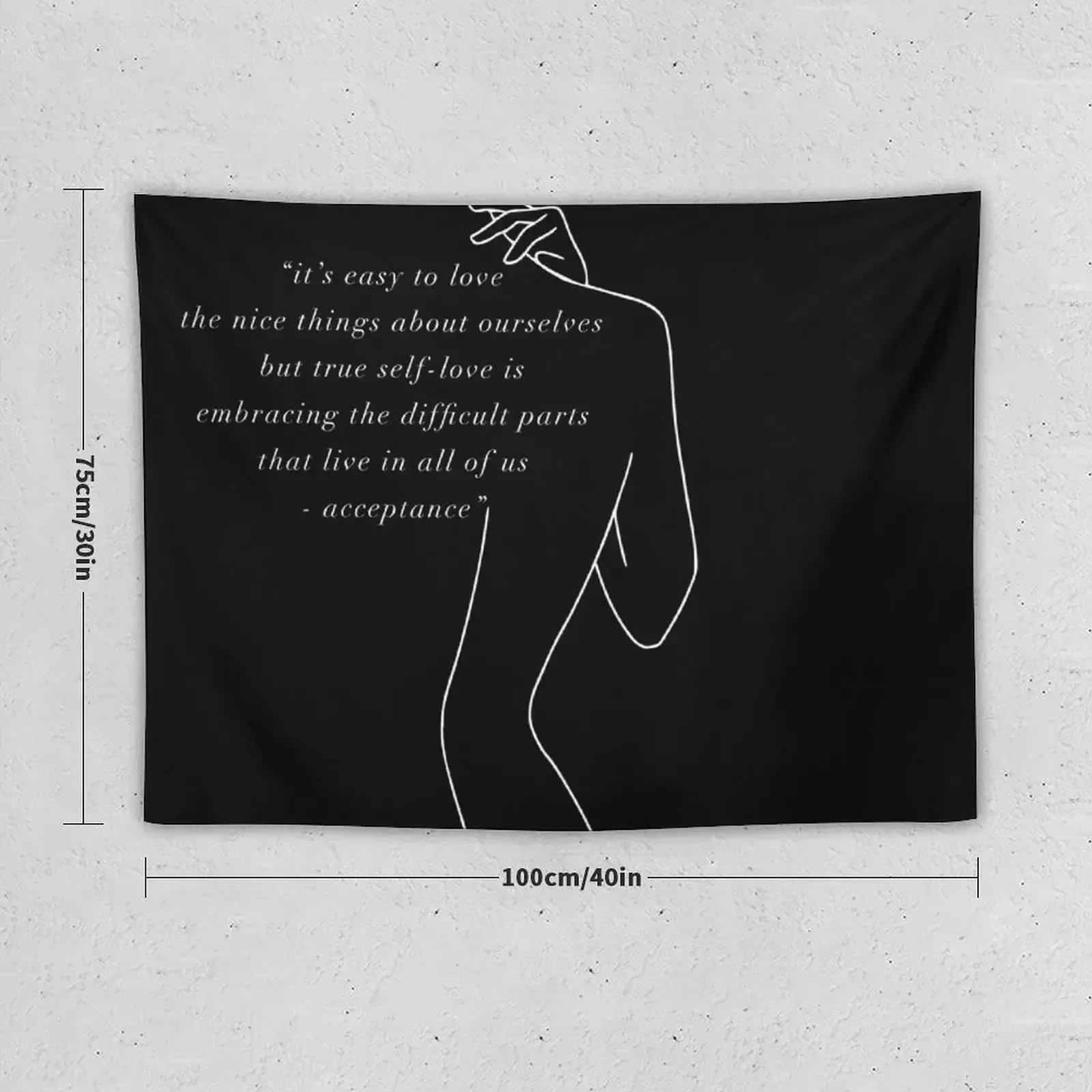 Rupi kaur ( Домашнее тело) Гобелен Украшения комнаты Kawaii Декор Эстетический гобелен