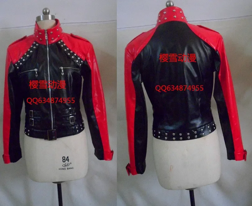 

Dramatical Murder DMMD Mizuki Faux Leather Coat Cosplay Costume 11