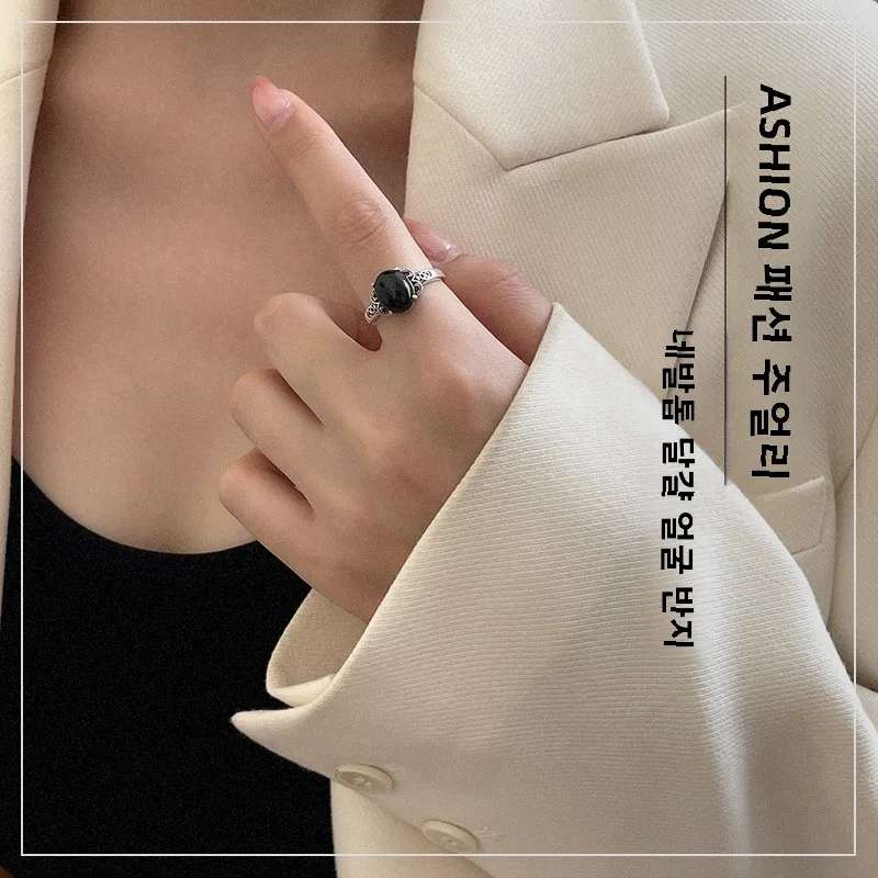 Светлое роскошное высококачественное ретро-кольцо из стерлингового серебра 925