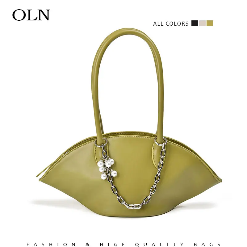 

Зеленая Сумочка с капюшоном для женщин 2022, Роскошные Дизайнерские Сумочки, высококачественные женские черные кожаные сумки на плечо с цепо...