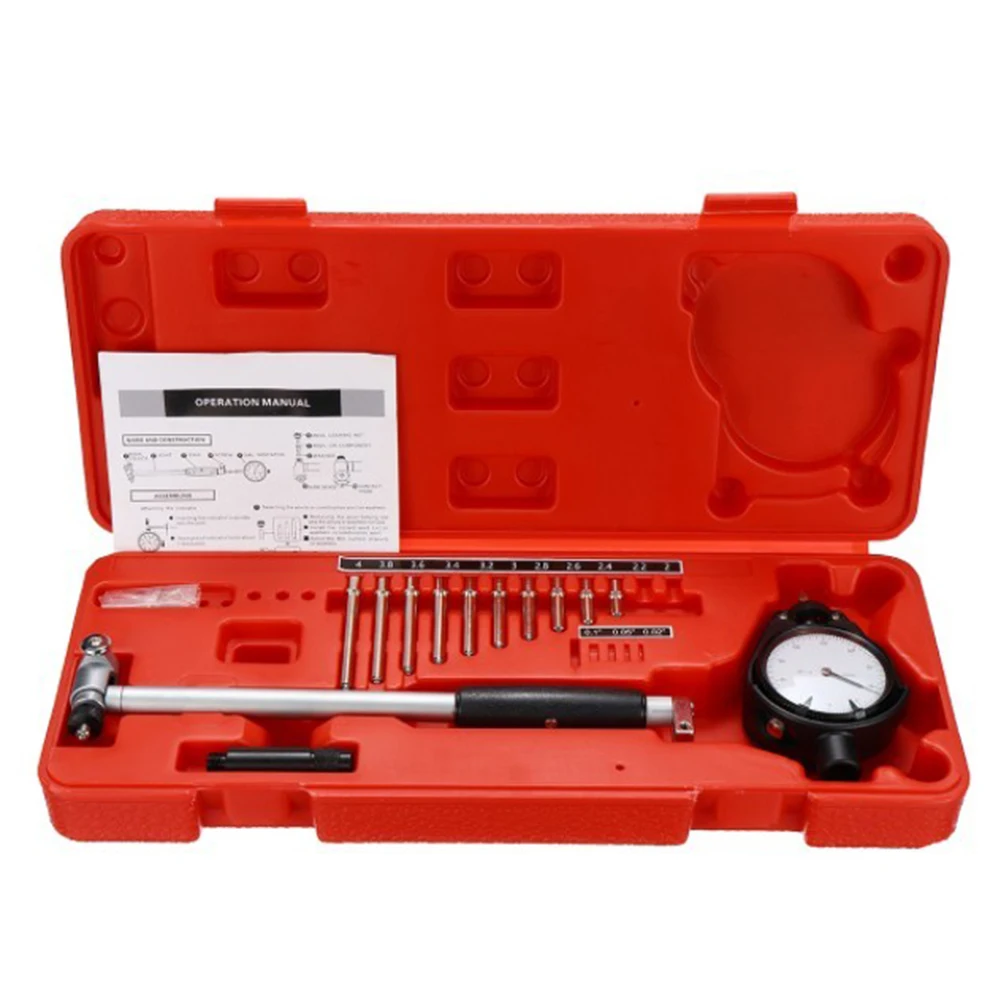 

50-160 Mm Gauge 0.01mm Accuracy Measuring Rod Measuring Dial Indicator Gauge Stainless Steel Dial Aperture Gauge