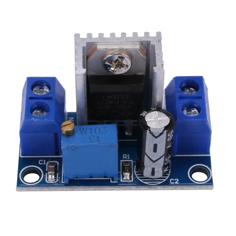 

LM317 DC-DC 1.5A 1.2-37V Adjustable Power Supply Board DC Converter Buck Step Down Module Adjustable Linear Voltage Regulator