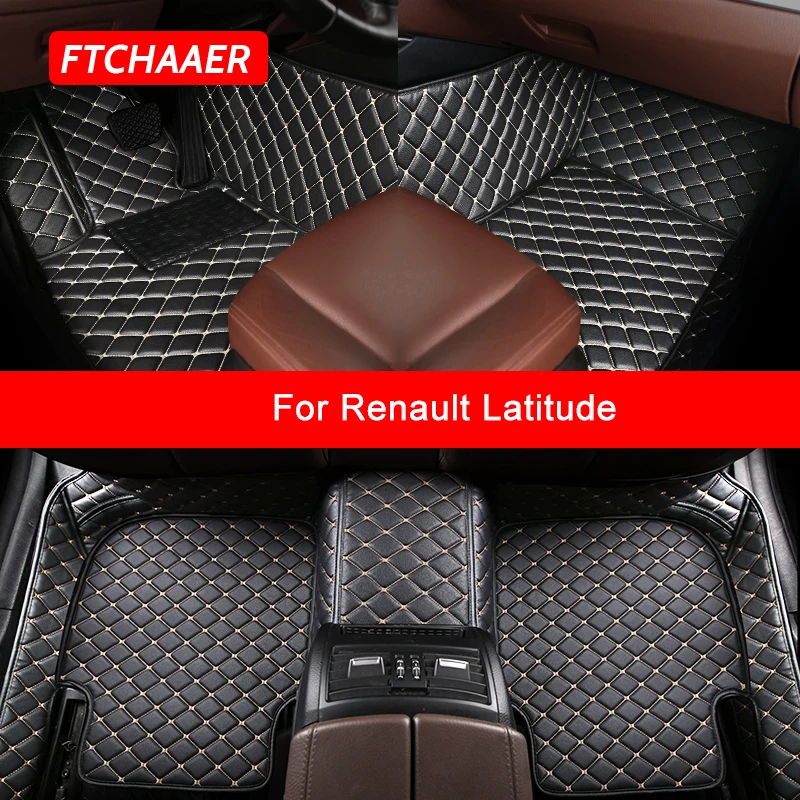 

FTCHAAER Custom Car Floor Mats For Renault Latitude Auto Accessories Foot Carpet