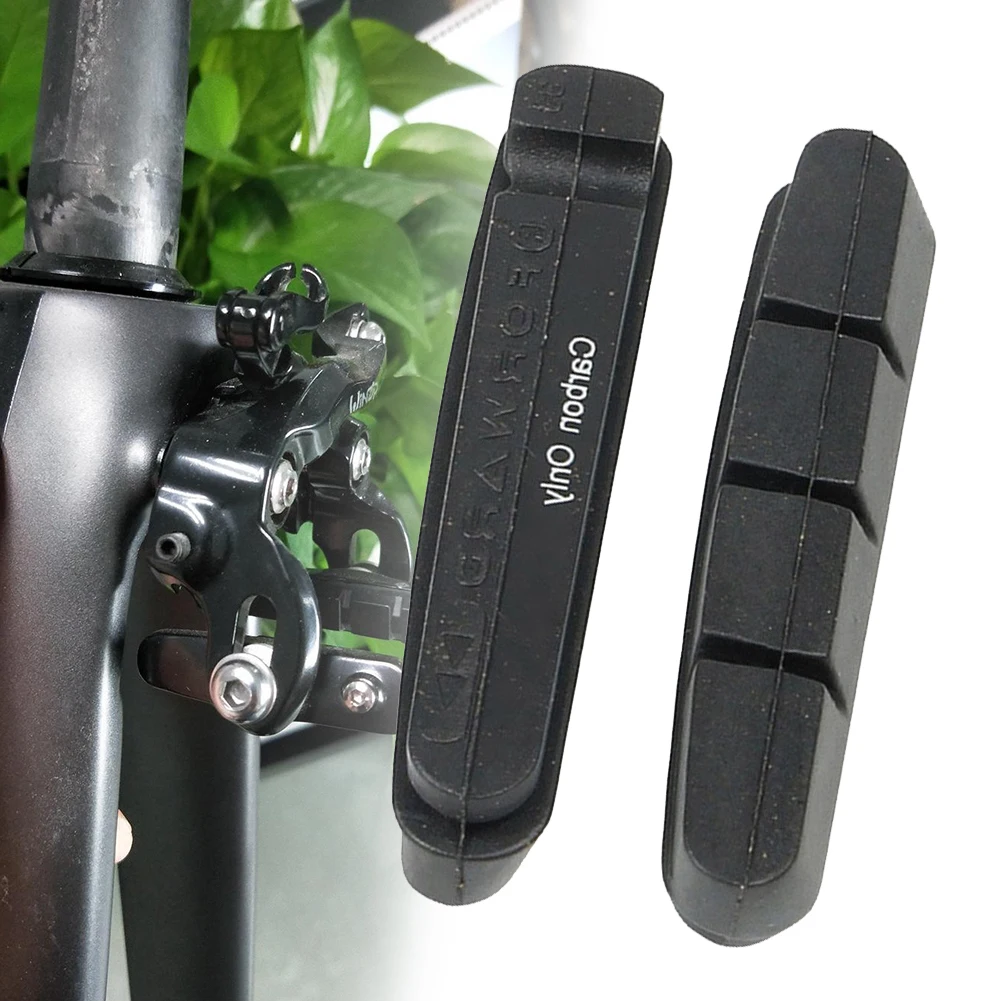

1pair Carbon Rim Wheels Brake Pads-Braided Composite For 105/Ultagra/R55c4 Outdoor Riding Bike Replacement Brake Pads Bicicletas