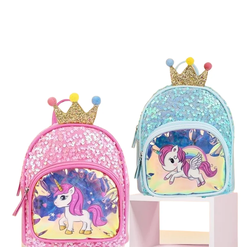

My Little Pony Unicorn Kids Cute Cartoon Anime Peripheral Girls Backpack Slanted Baby Fashion Versatile Storage Toy Bag Gift