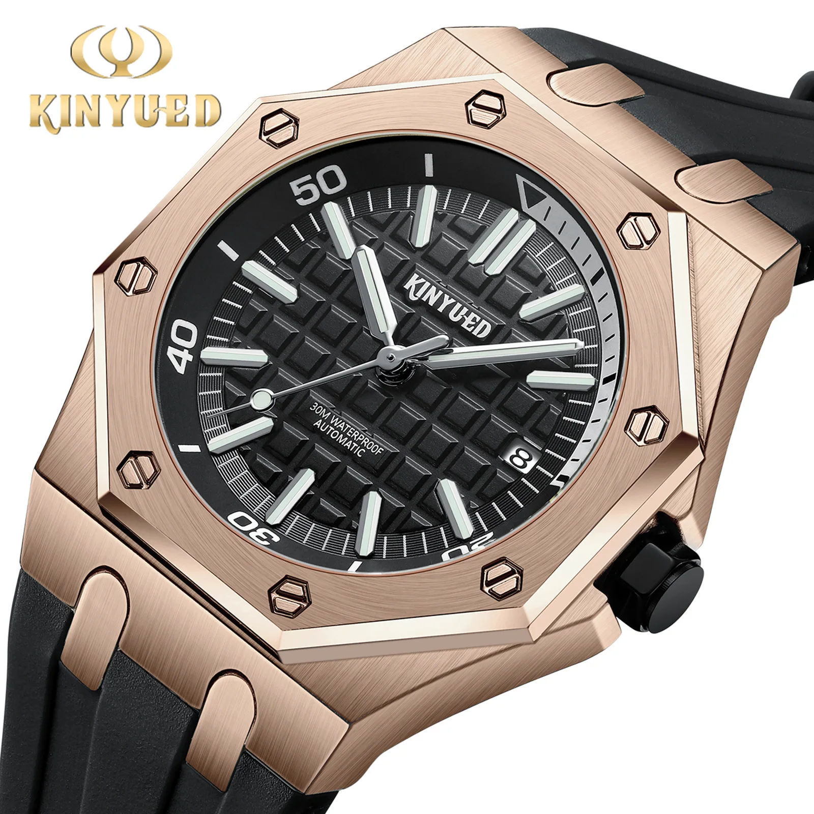 KINYUED/Jin Yueda-New listed fully automatic mechanical movement color multiple choice men's fashion watch