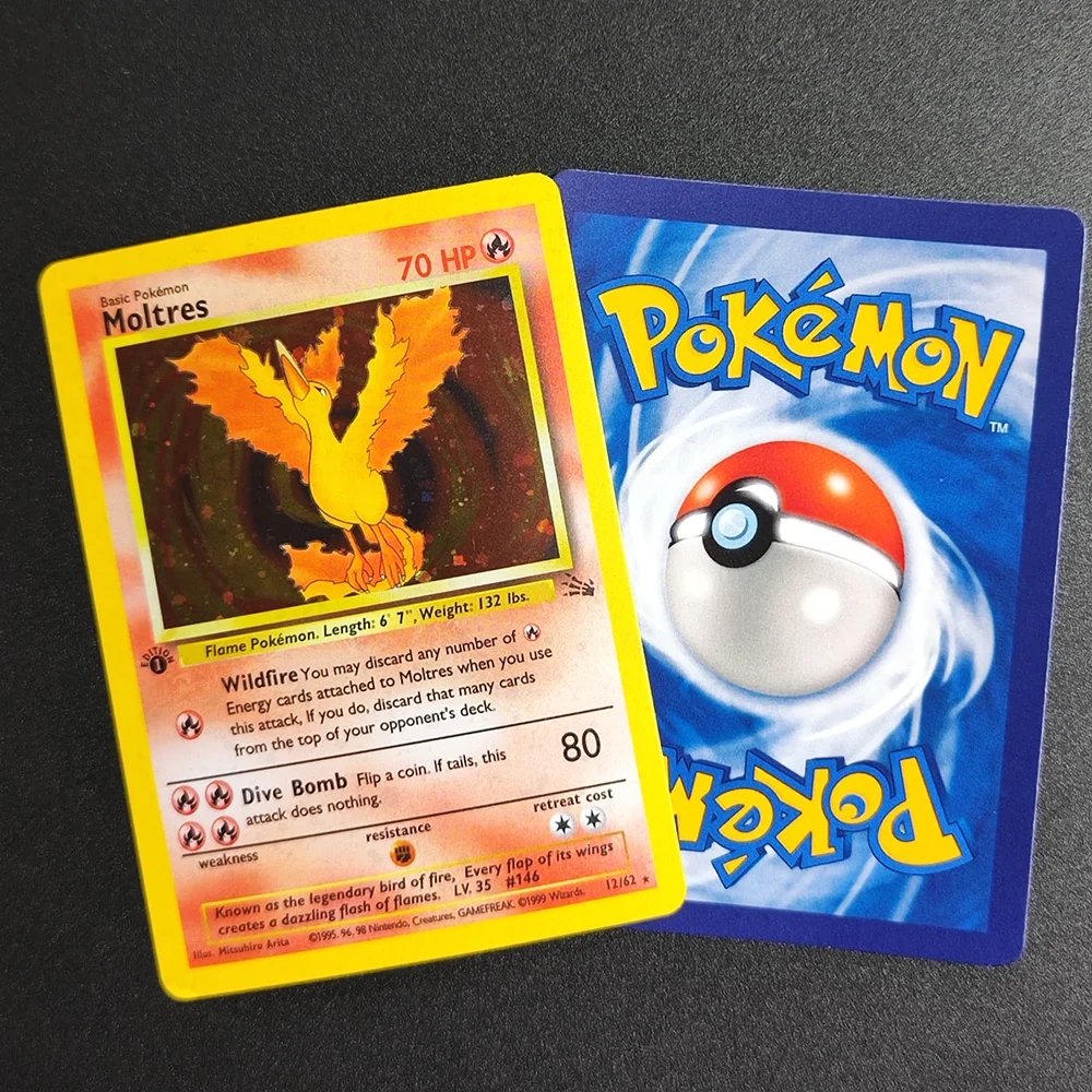 DIY Proxy PTCG 1999, 1-е издание, английский Dragonite Gengar Articuno Moltres Lapras Ditto Raichu Hypno Holo, коллекционная карточная игрушка (art.: 3920d488ab85a) - 3920d488ab85a